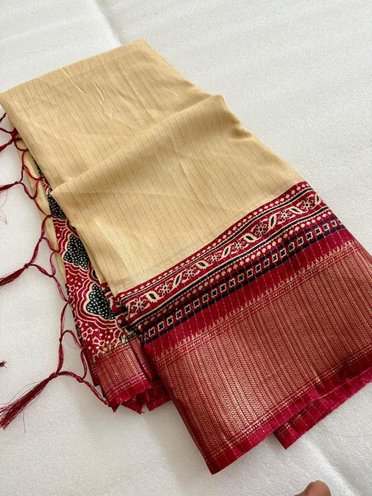 Kashmiri silk saree