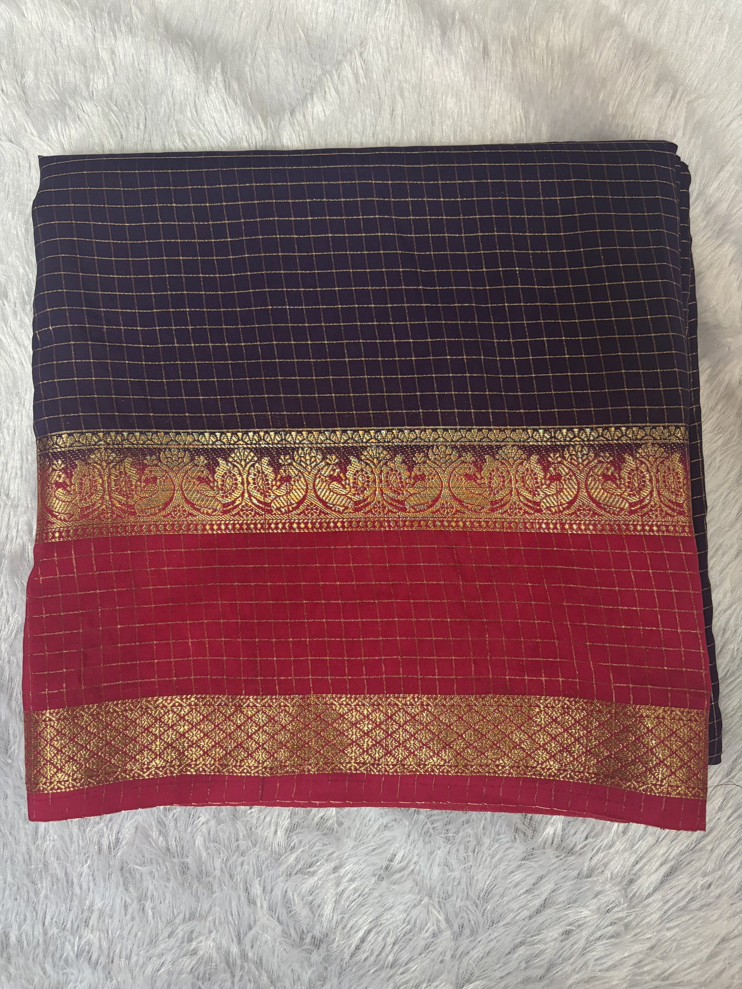 Semi Mysore silk saree