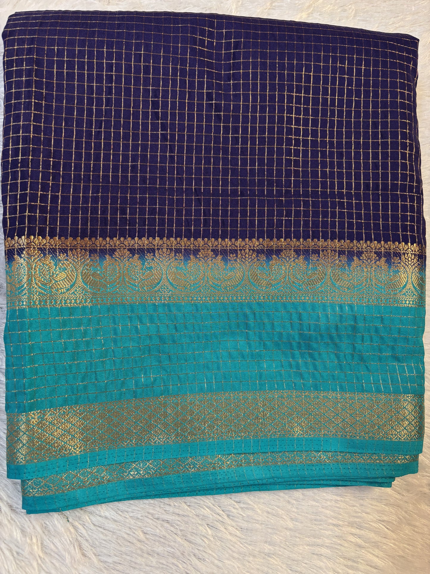Semi Mysore silk saree