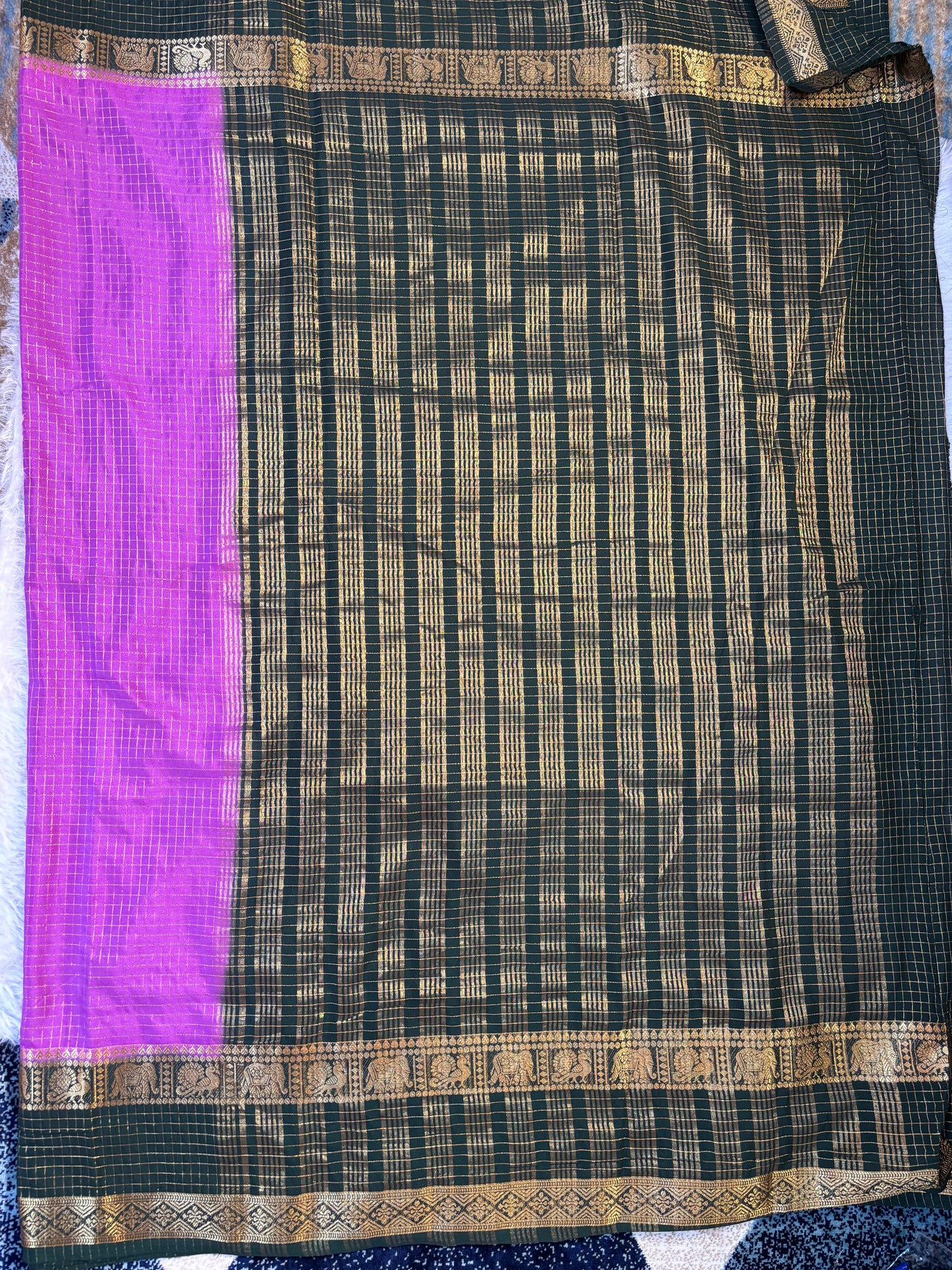 Semi Mysore silk saree