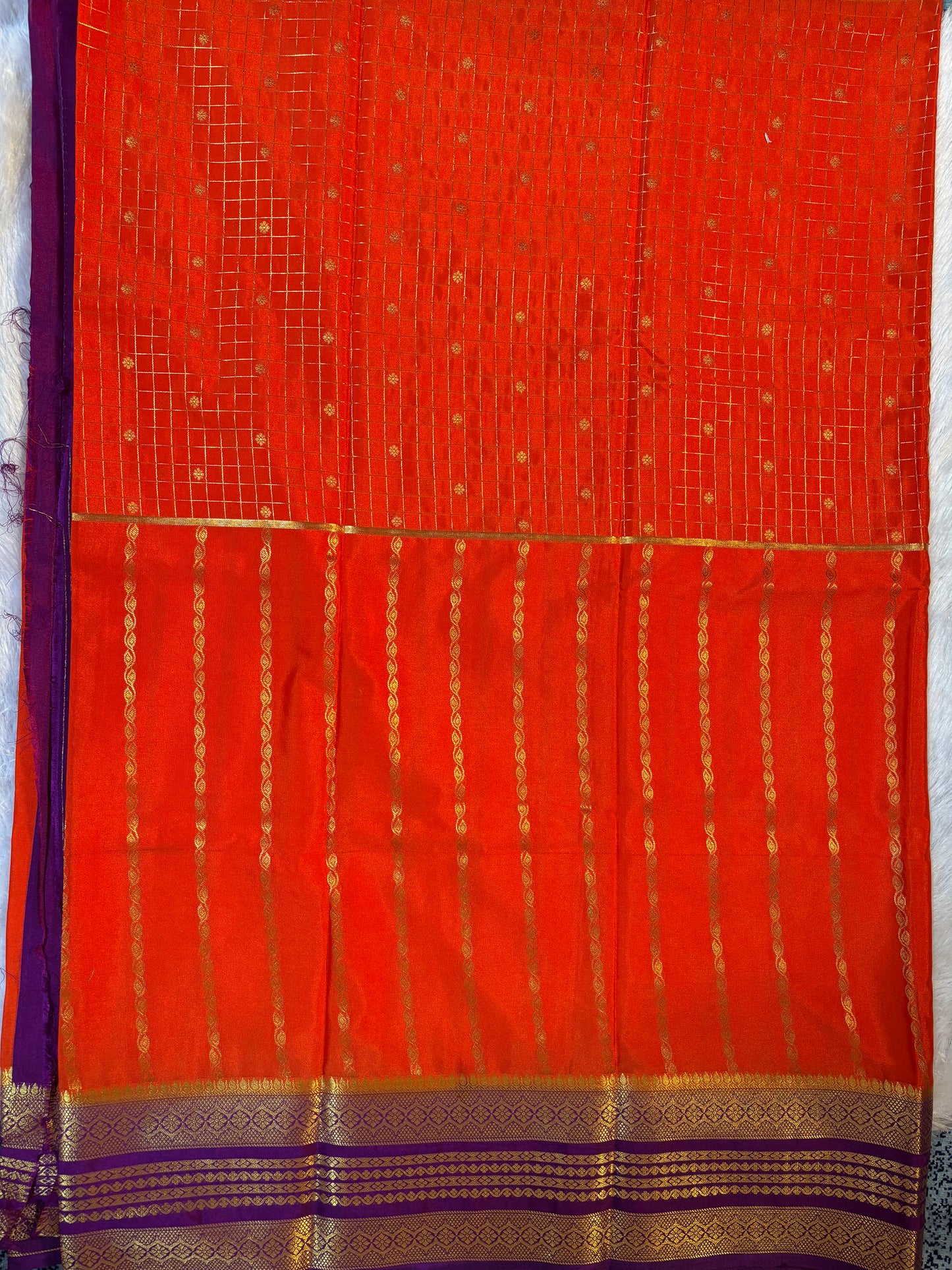Semi Mysore silk saree