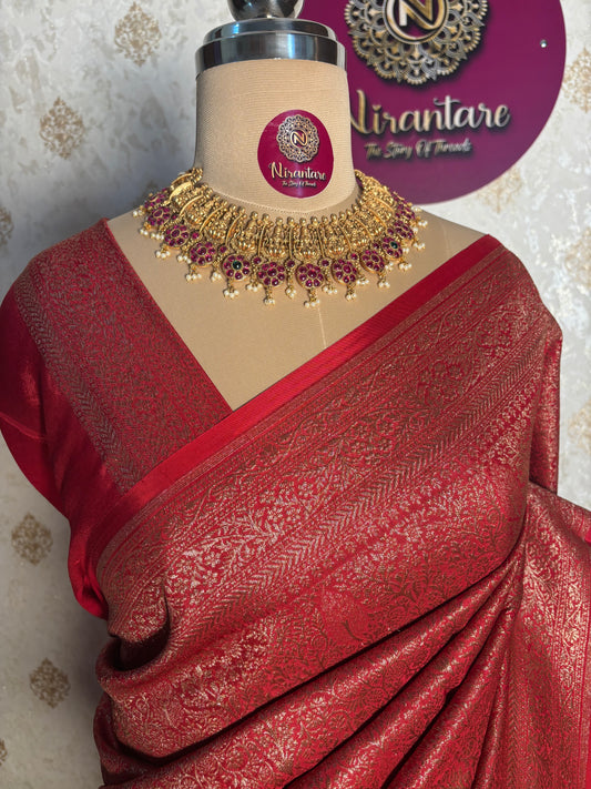Banaras crape chiffon Saree