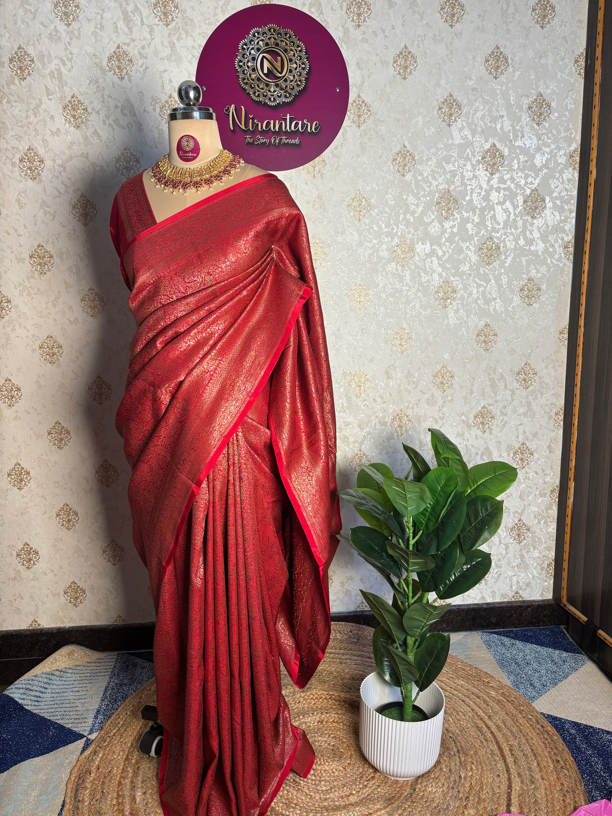 Banaras crape chiffon Saree