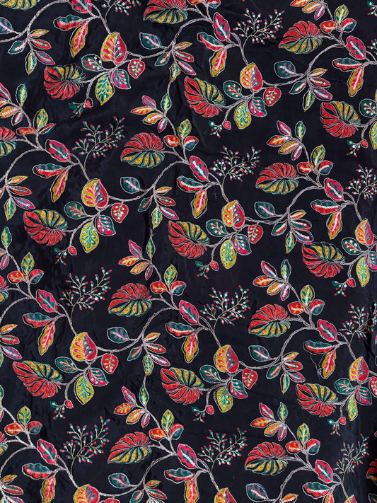 Natural crape blouse material