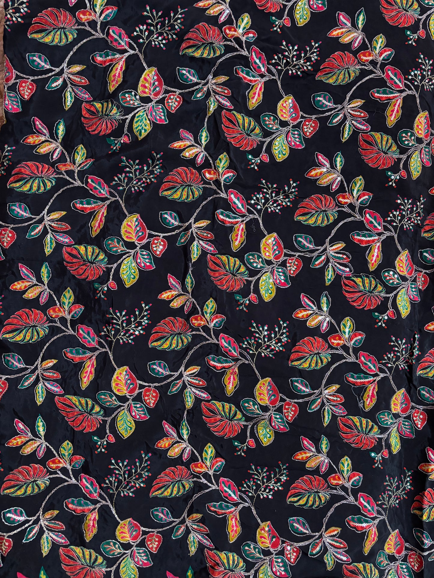 Natural crape blouse material