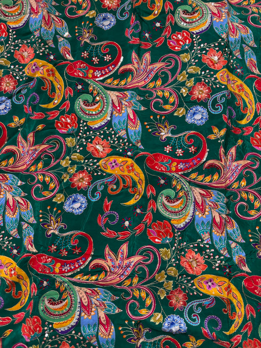 Natural crape blouse material