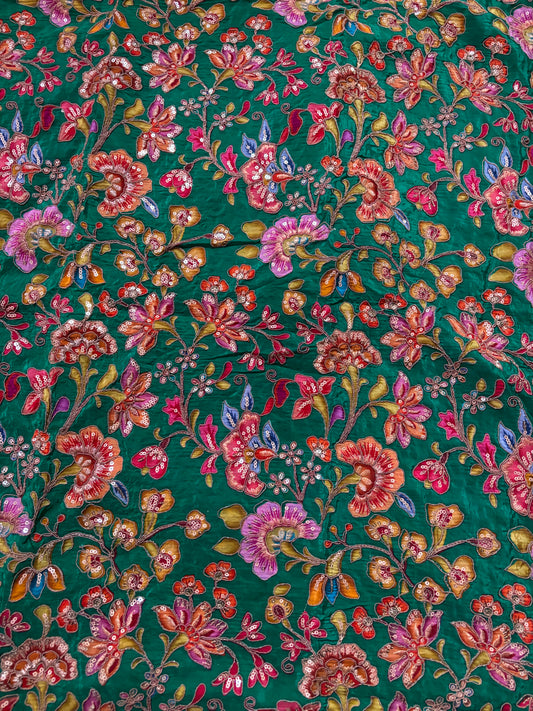 Natural crape blouse material