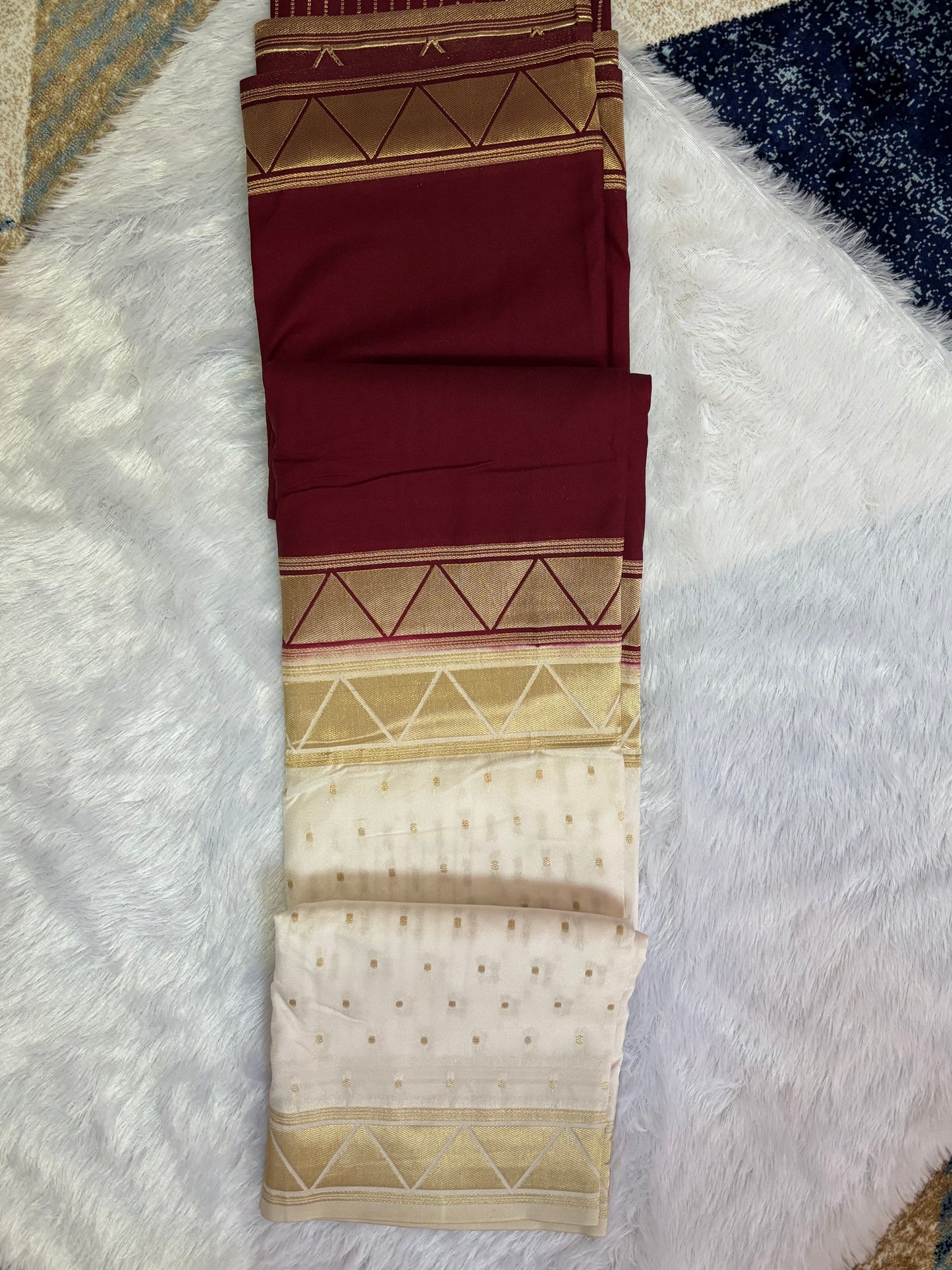 Viscose four border saree