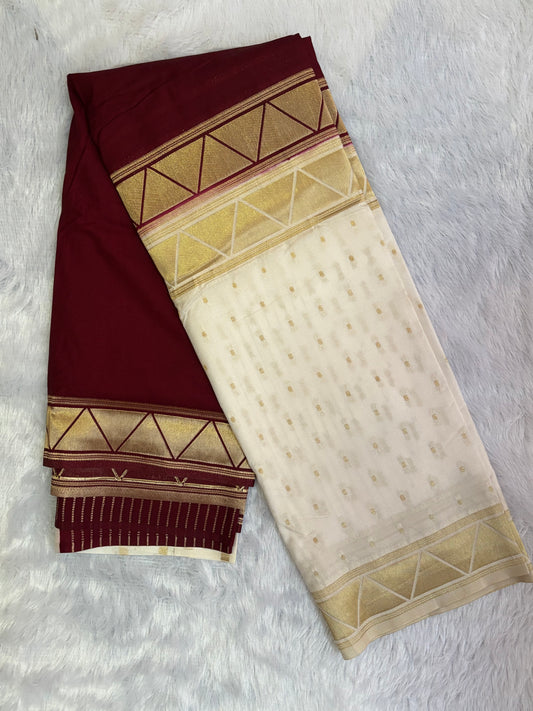 Viscose four border saree