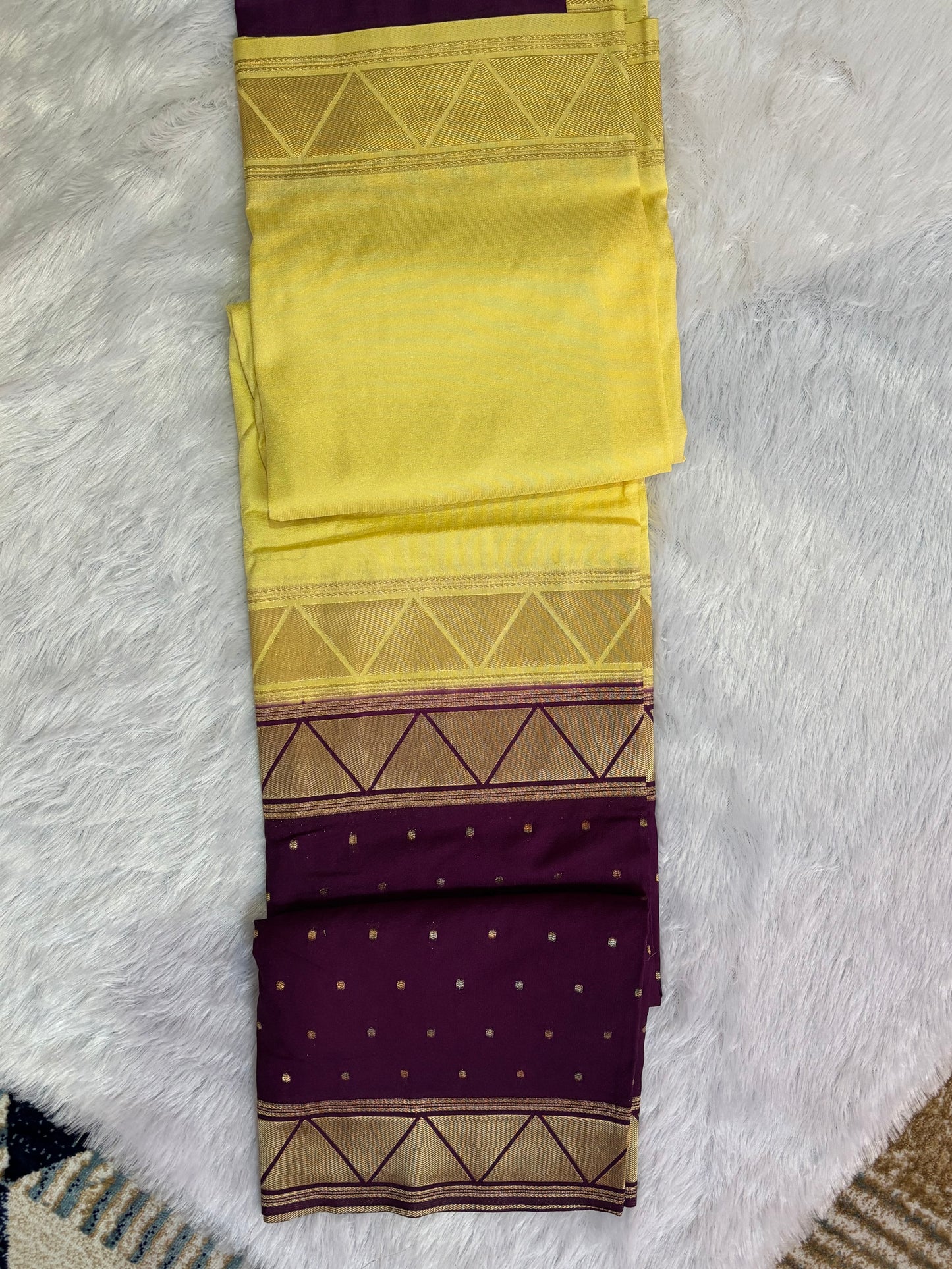 Viscose four border saree