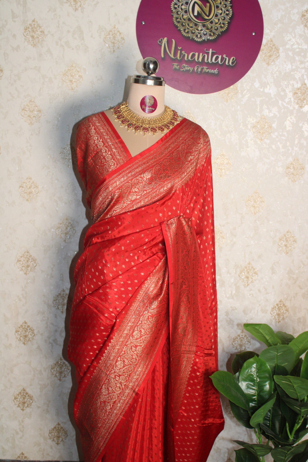 Banaras crape chiffon Saree