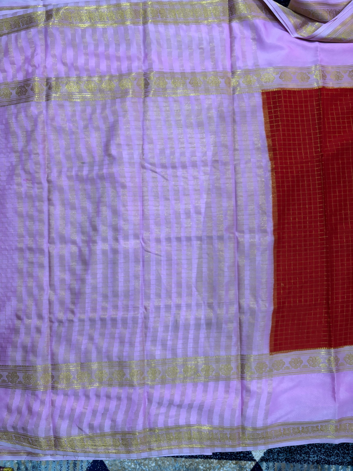 Semi Mysore silk saree