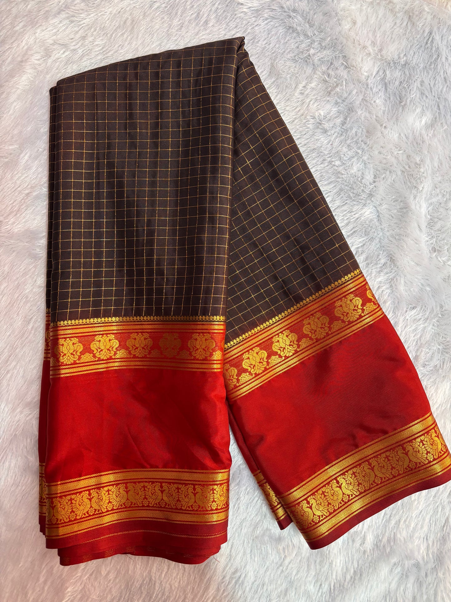 Semi Mysore silk saree
