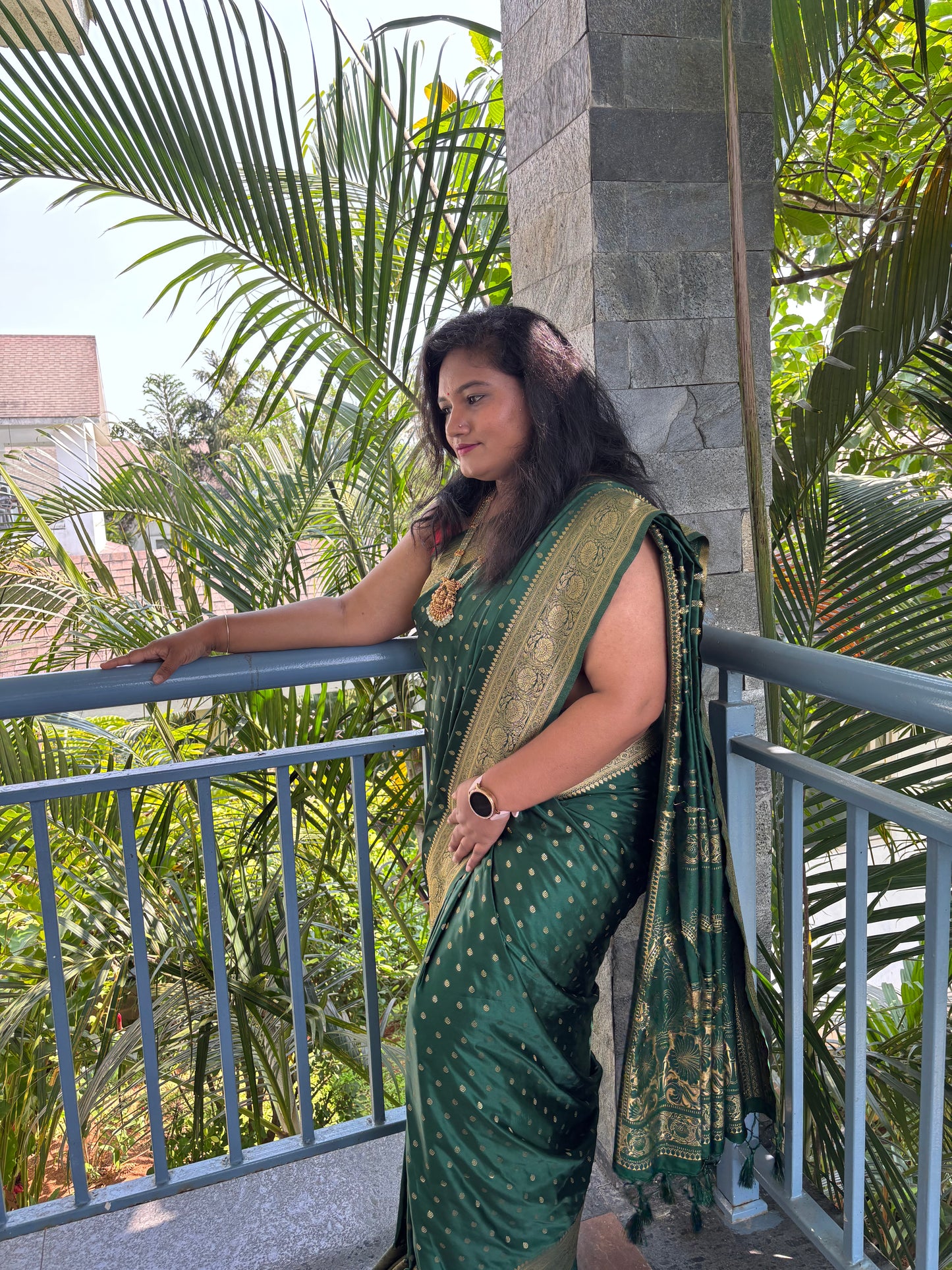 Banaras satin  saree