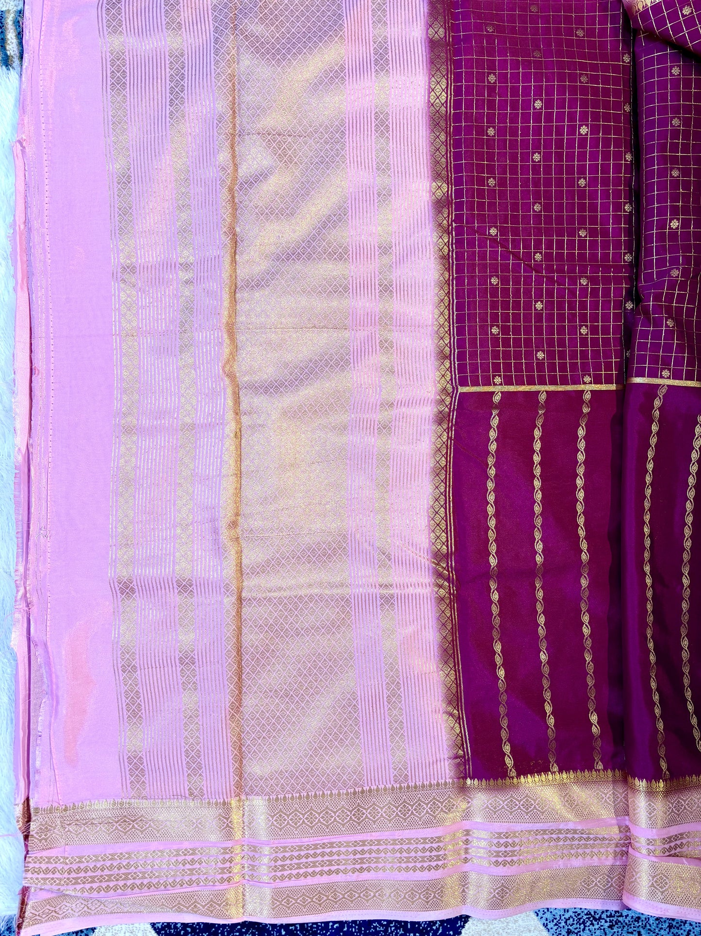 Semi Mysore silk saree