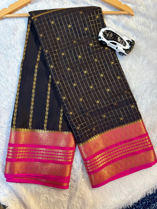 Semi Mysore silk saree
