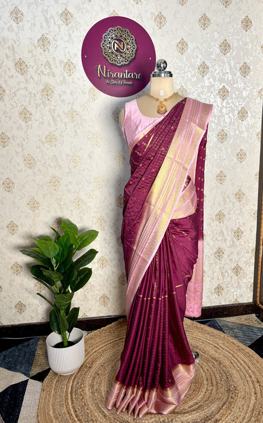 Semi Mysore silk saree