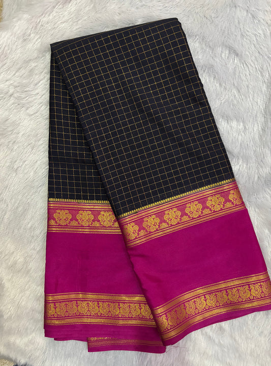 Semi Mysore silk saree