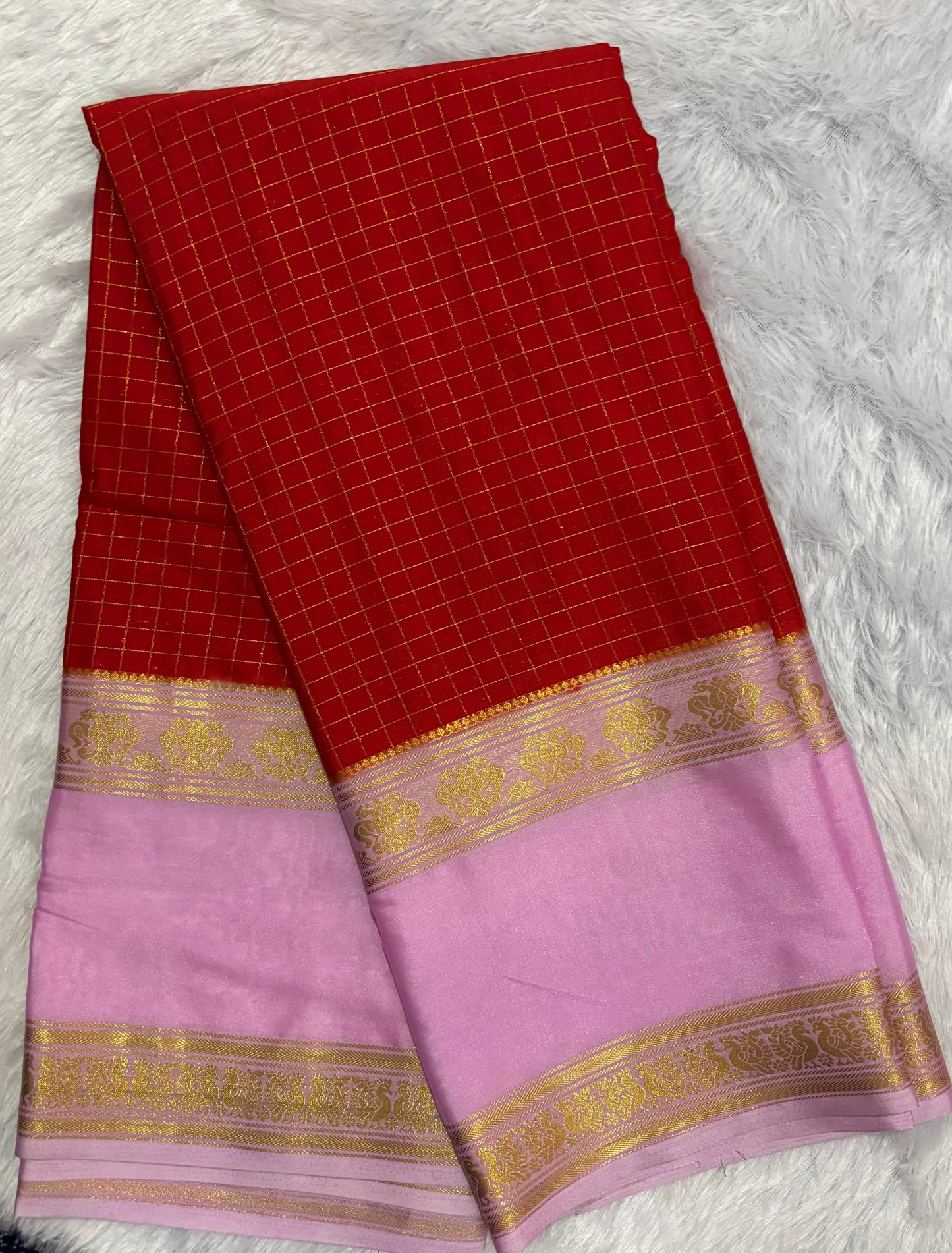 Semi Mysore silk saree