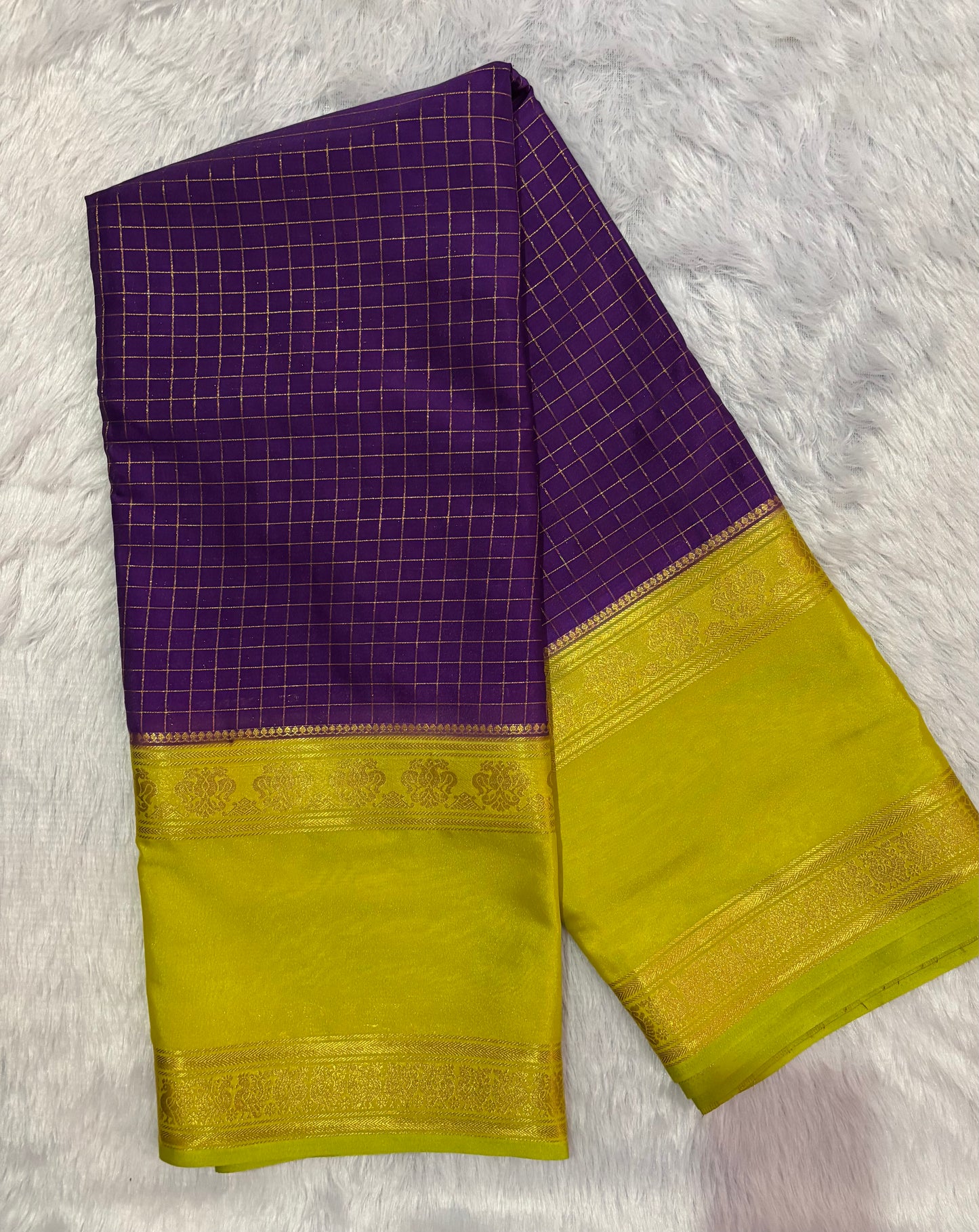Semi Mysore silk saree