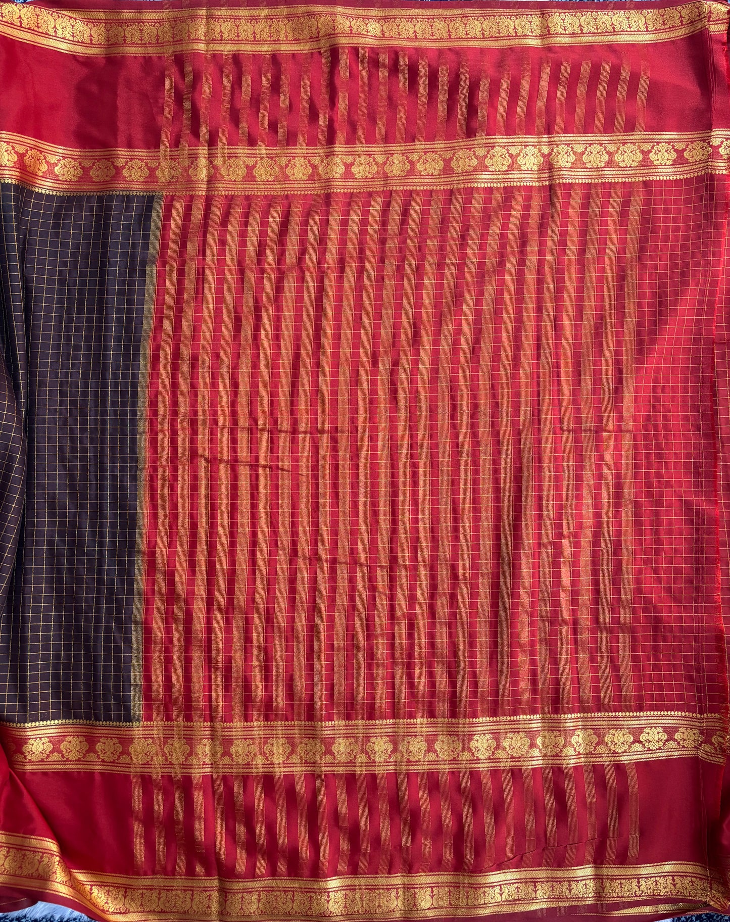 Semi Mysore silk saree
